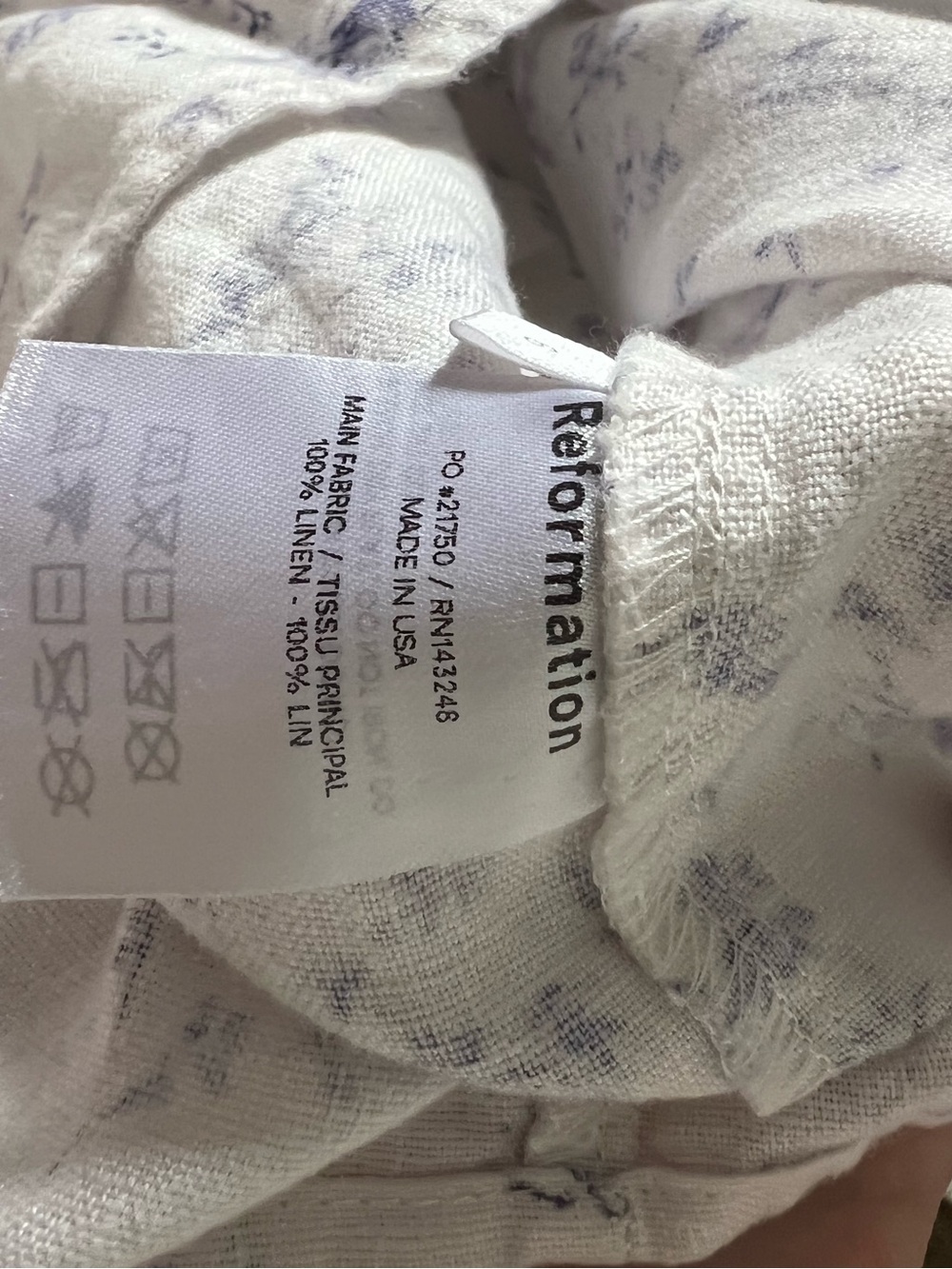 Reformation Kids Linen Floral Ruffle Strap Dress Size 6 Cottagecore - Picture 5 of 5